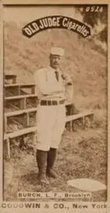 1887-90 Old Judge (N172) #NNO - Ernest Burch - Brooklyn Bridegrooms