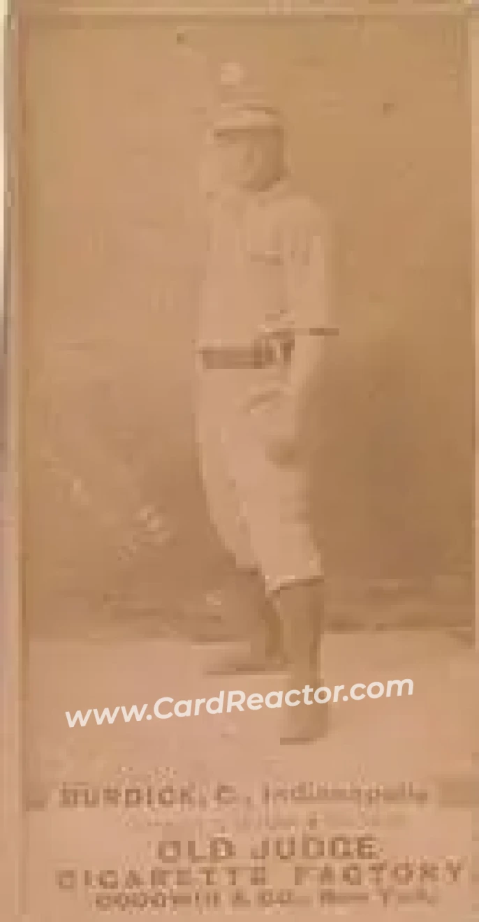 1887-90 Old Judge (N172) #NNO - Bill Burdick - Indianapolis Hoosiers - Front