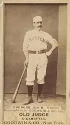 1887-90 Old Judge (N172) #NNO - John Burdock - Boston Beaneaters