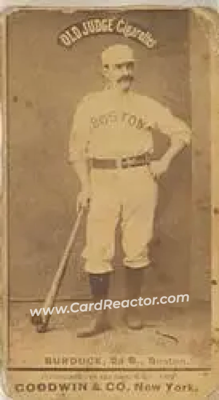 1887-90 Old Judge (N172) #NNO - John Burdock - Boston Beaneaters - Front