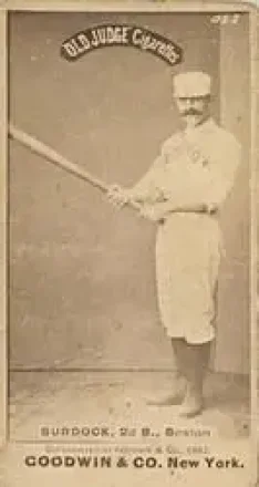 1887-90 Old Judge (N172) #NNO - John Burdock - Boston Beaneaters