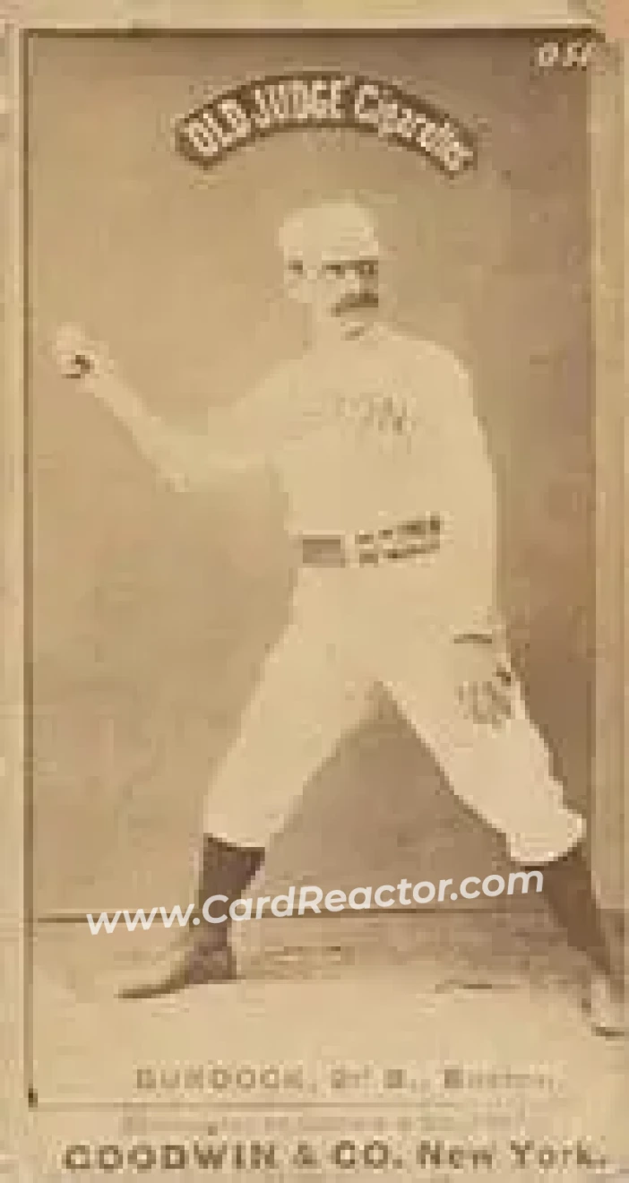 1887-90 Old Judge (N172) #NNO - John Burdock - Boston Beaneaters - Front