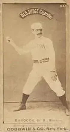 1887-90 Old Judge (N172) #NNO - John Burdock - Boston Beaneaters