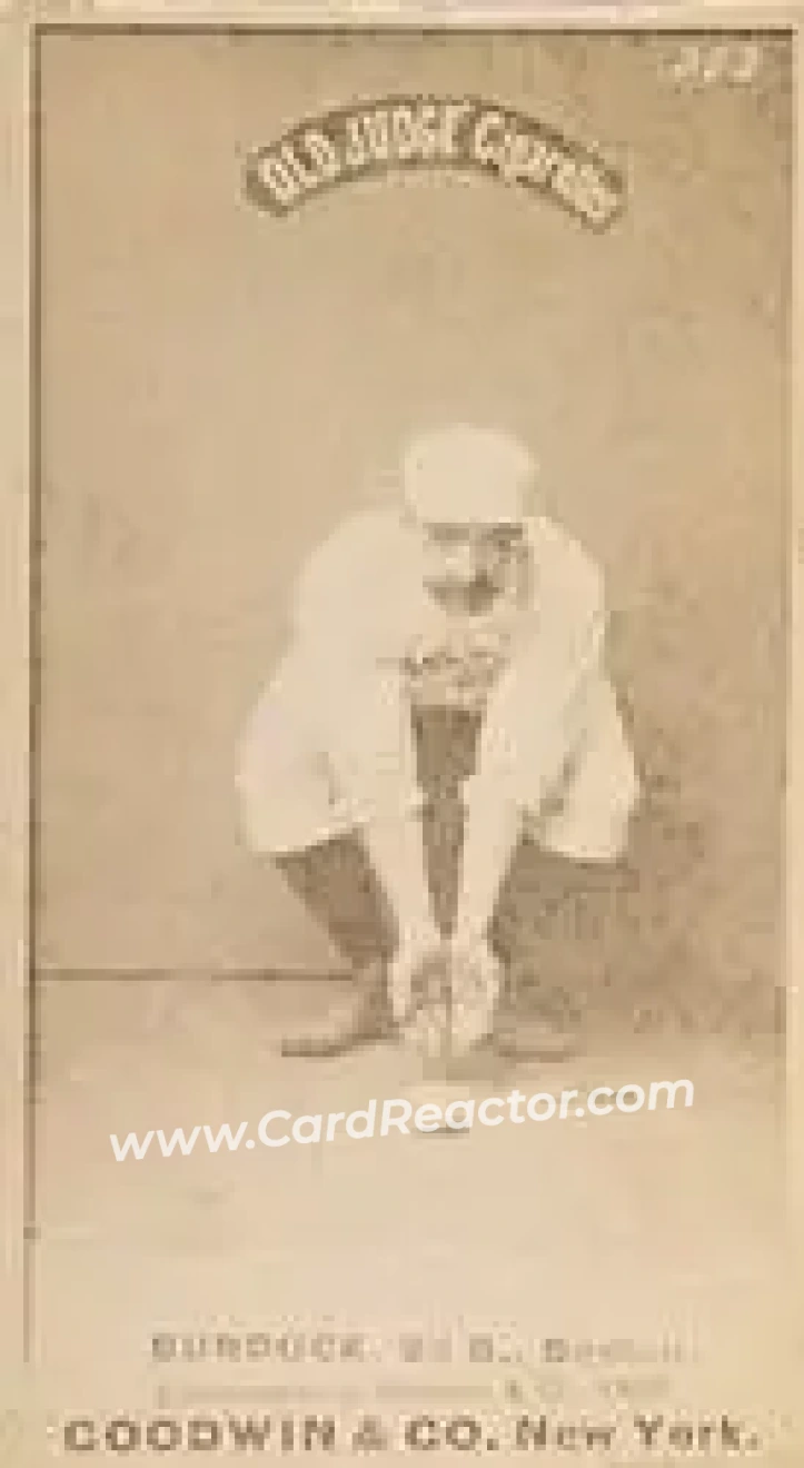 1887-90 Old Judge (N172) #NNO - John Burdock - Boston Beaneaters - Front