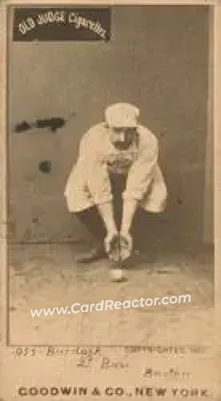 1887-90 Old Judge (N172) #NNO - John Burdock - Boston Beaneaters - Front