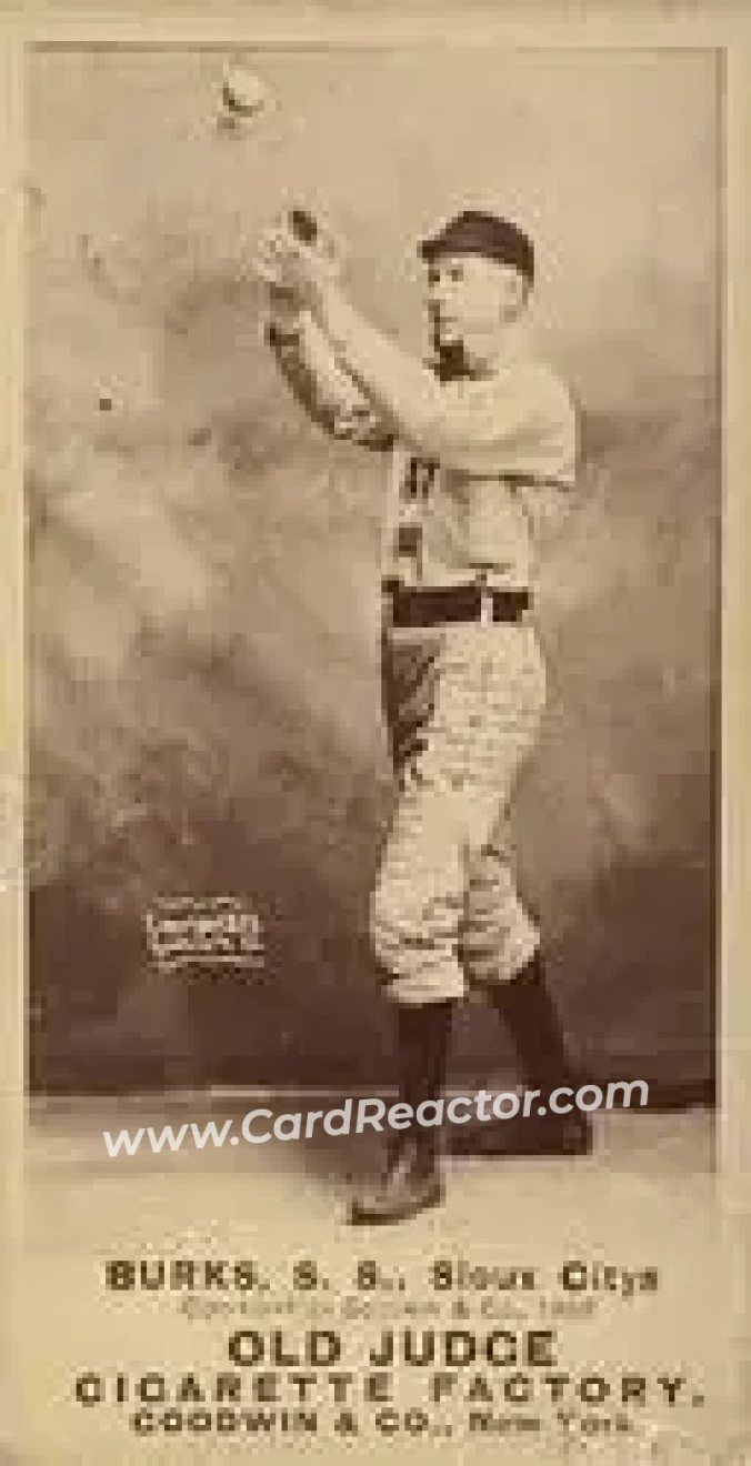 1887-90 Old Judge (N172) #NNO - Robert Burks - Sioux City Corn Huskers