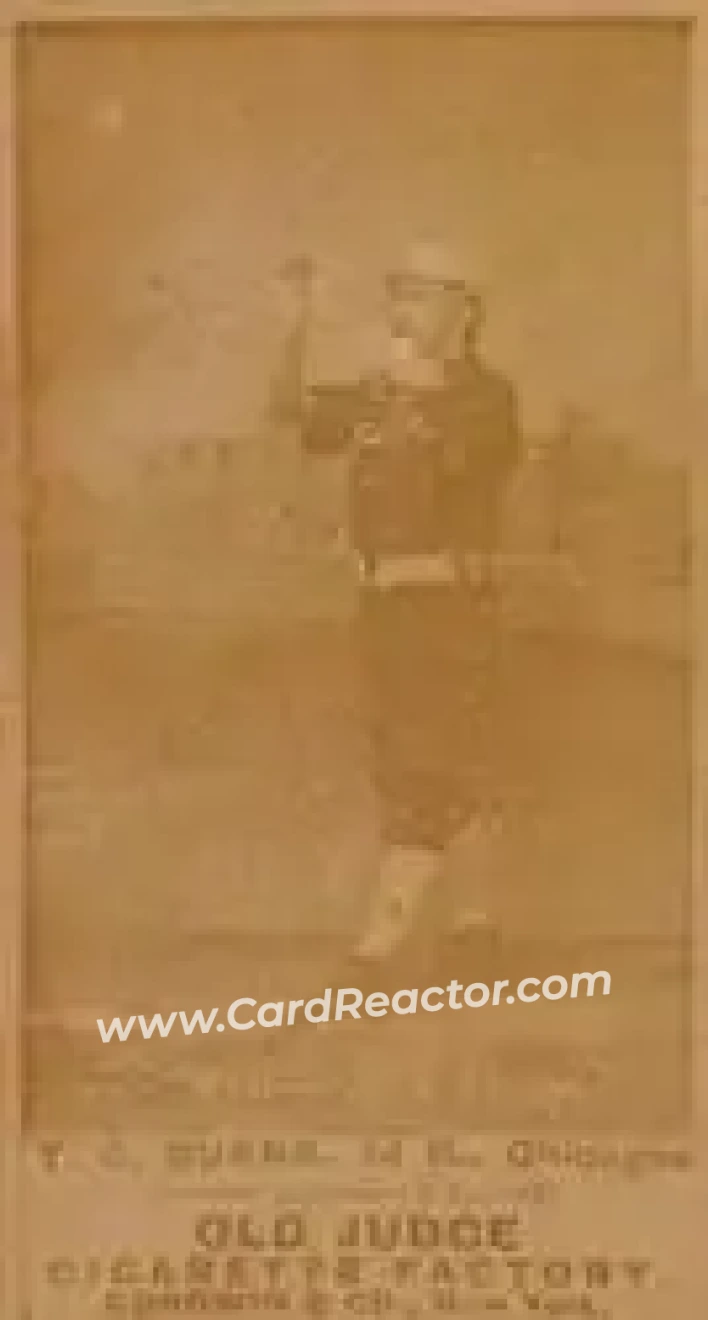 1887-90 Old Judge (N172) #NNO - Tom Burns - Chicago White Stockings - Front