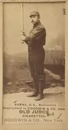 1887-90 Old Judge (N172) #NNO - Oyster Burns - Baltimore Orioles