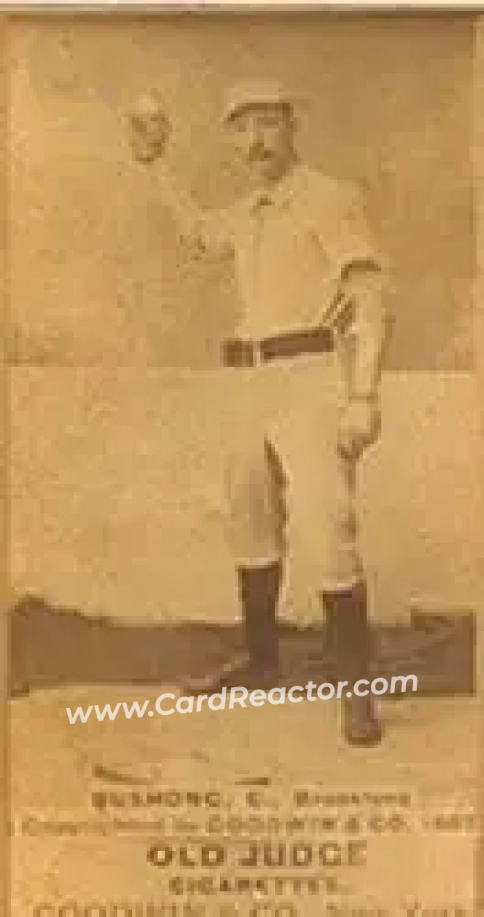 1887-90 Old Judge (N172) #NNO - Doc Bushong - Brooklyn Bridegrooms - Front