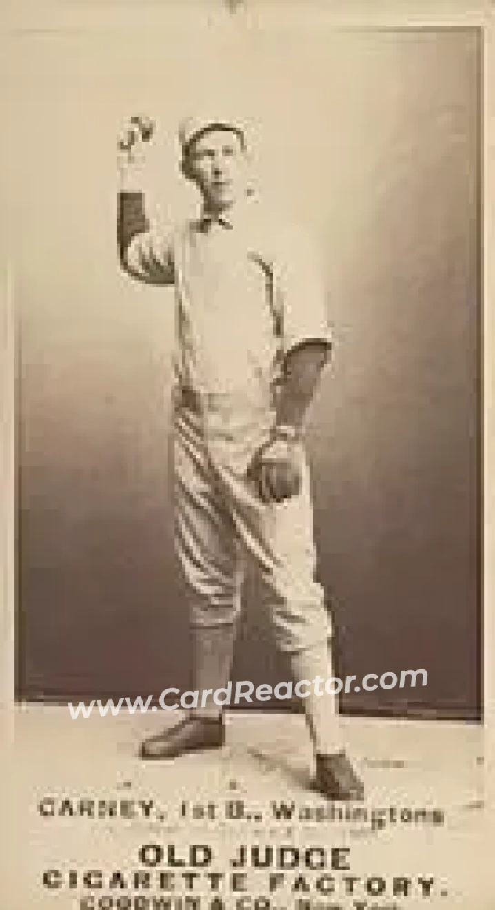 1887-90 Old Judge (N172) #NNO - Jack Carney - Washington Nationals - Front