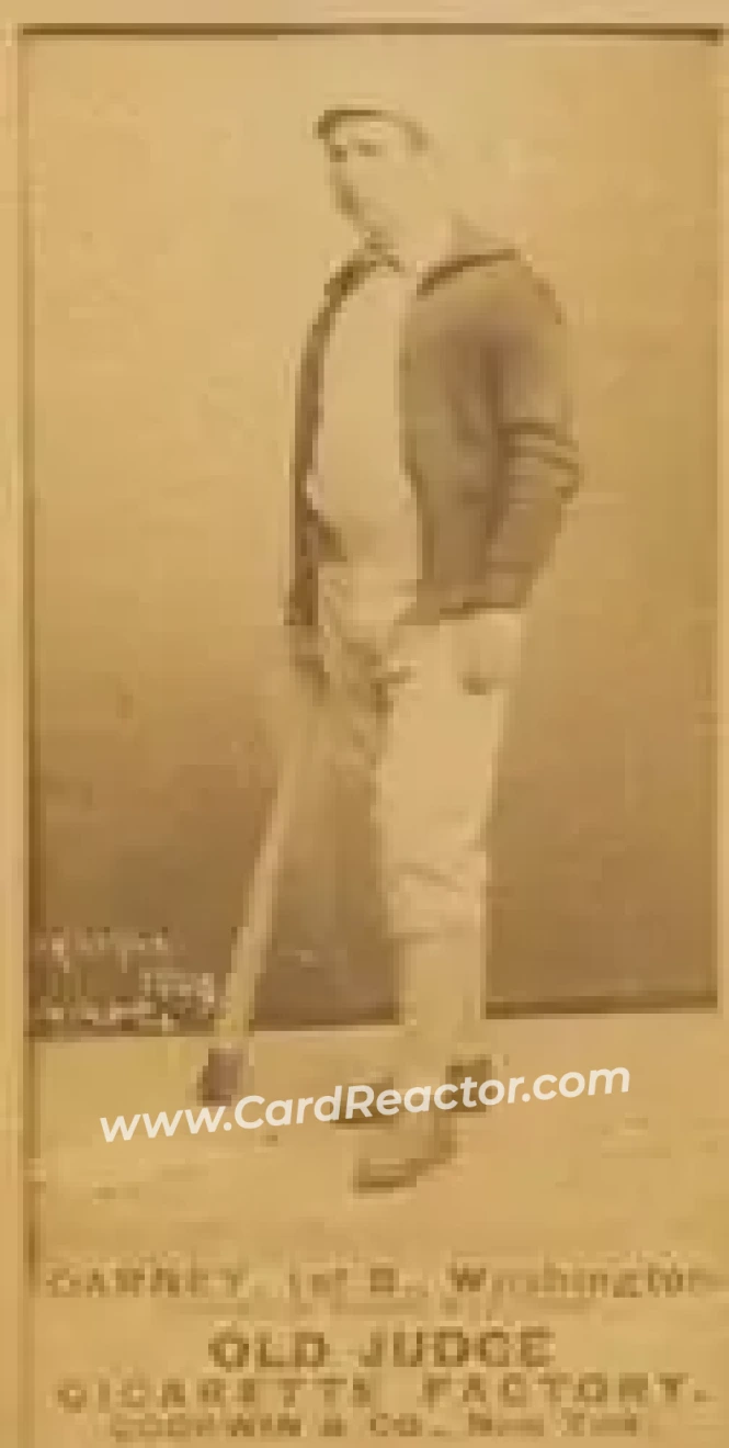 1887-90 Old Judge (N172) #NNO - Jack Carney - Washington Nationals - Front