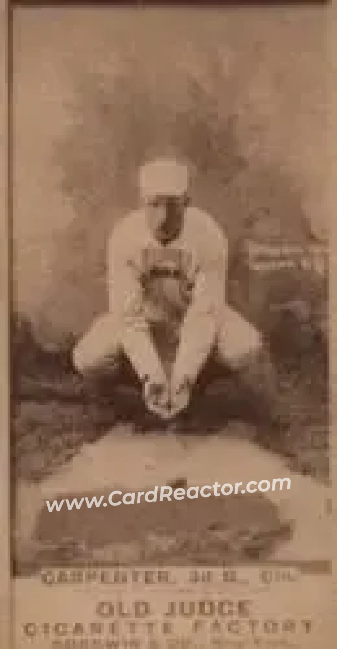 1887-90 Old Judge (N172) #NNO - Hick Carpenter - Cincinnati Red Stockings
