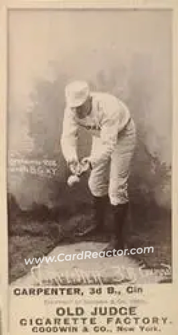 1887-90 Old Judge (N172) #NNO - Hick Carpenter - Cincinnati Red Stockings