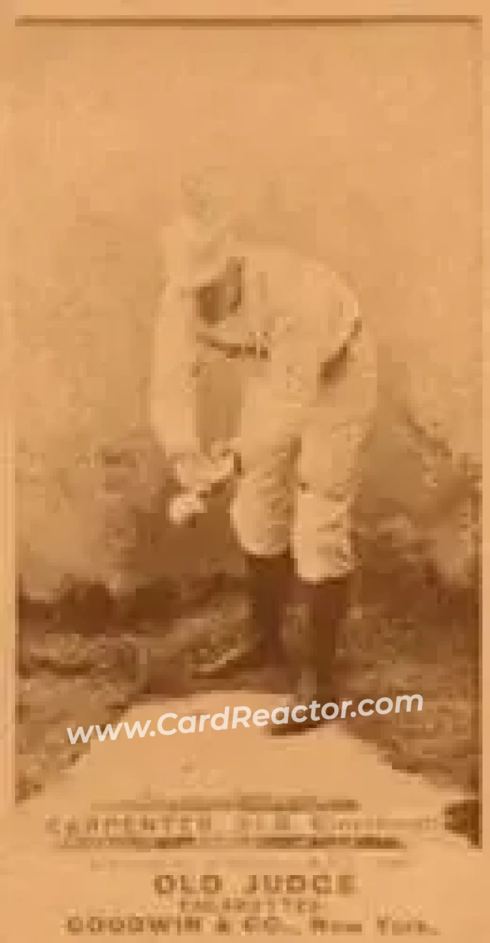 1887-90 Old Judge (N172) #NNO - Hick Carpenter - Cincinnati Red Stockings