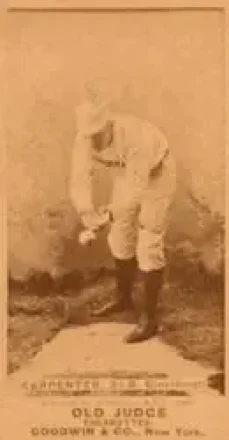 1887-90 Old Judge (N172) #NNO - Hick Carpenter - Cincinnati Red Stockings