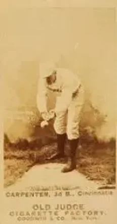 1887-90 Old Judge (N172) #NNO - Hick Carpenter - Cincinnati Red Stockings