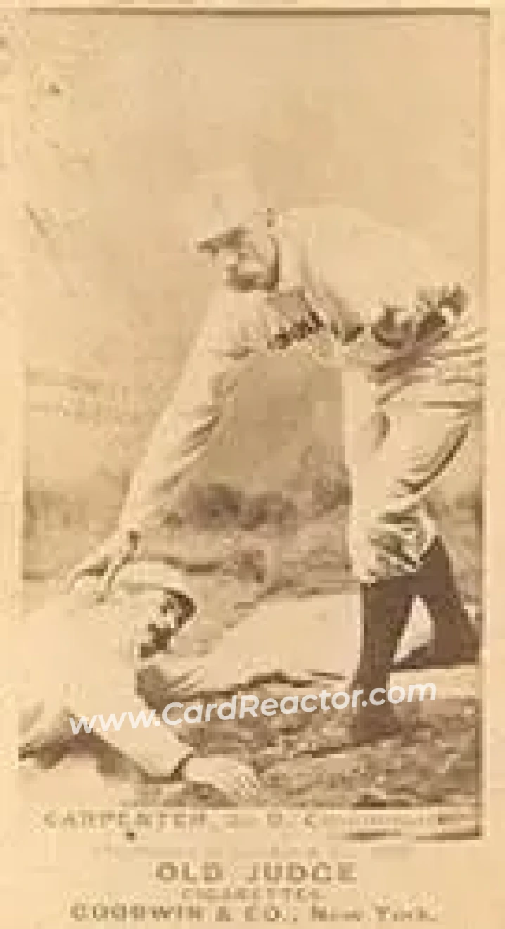 1887-90 Old Judge (N172) #NNO - Hick Carpenter - Cincinnati Red Stockings