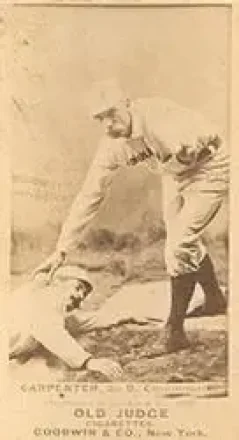 1887-90 Old Judge (N172) #NNO - Hick Carpenter - Cincinnati Red Stockings