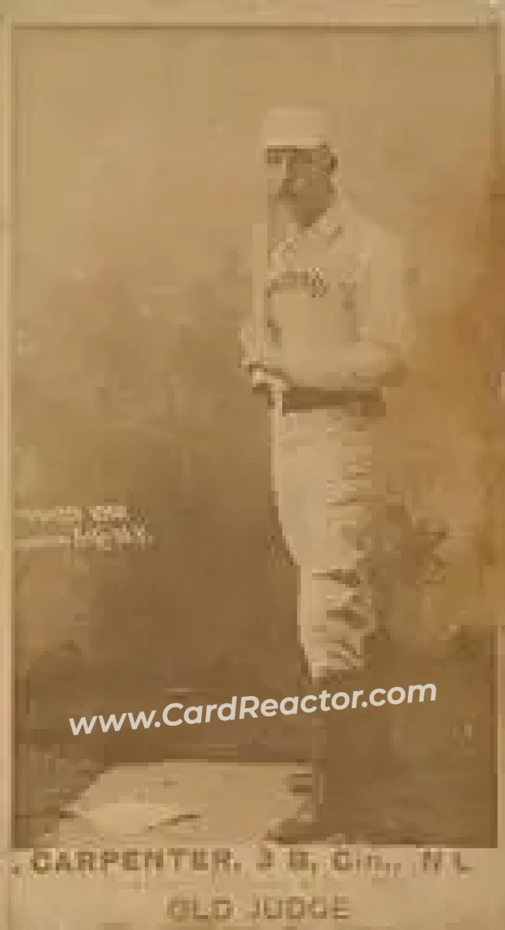 1887-90 Old Judge (N172) #NNO - Hick Carpenter - Cincinnati Reds
