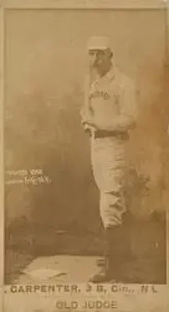 1887-90 Old Judge (N172) #NNO - Hick Carpenter - Cincinnati Reds