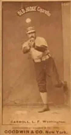 1887-90 Old Judge (N172) #NNO - Cliff Carroll - Washington Nationals