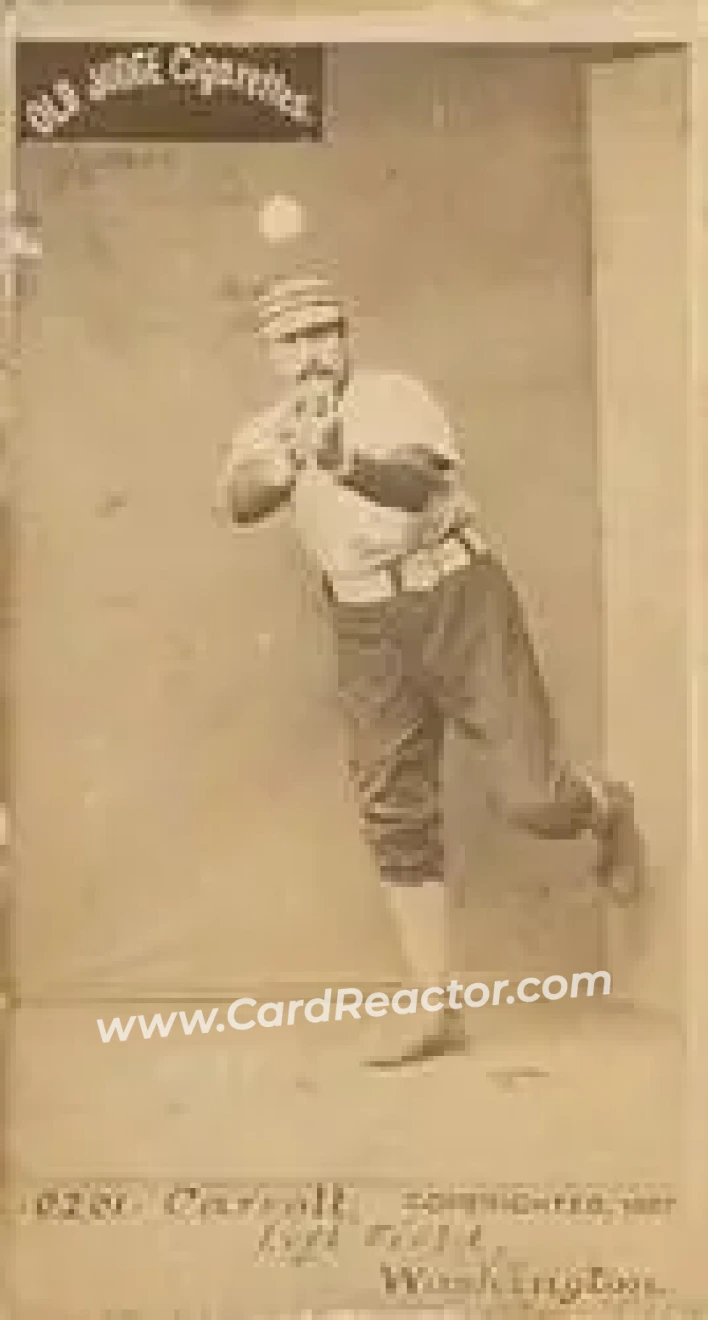 1887-90 Old Judge (N172) #NNO - Cliff Carroll - Washington Nationals - Front
