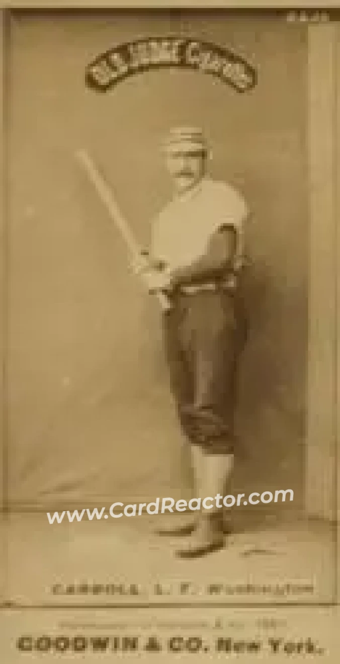 1887-90 Old Judge (N172) #NNO - Cliff Carroll - Washington Nationals - Front