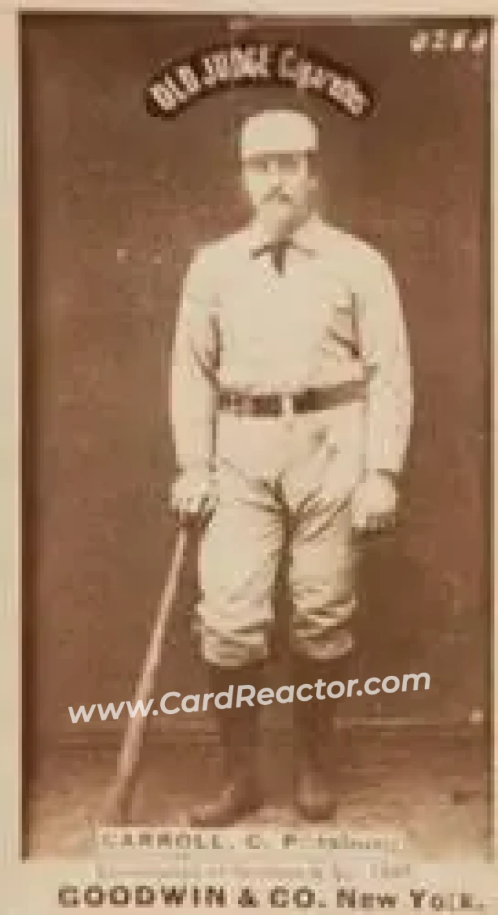 1887-90 Old Judge (N172) #NNO - Fred Carroll - Pittsburgh Alleghenys - Front