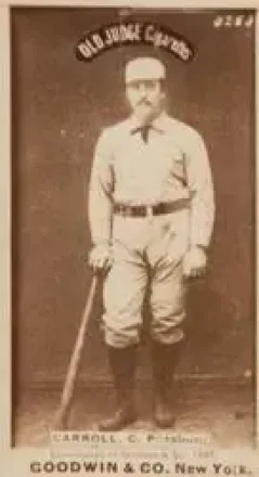 1887-90 Old Judge (N172) #NNO - Fred Carroll - Pittsburgh Alleghenys