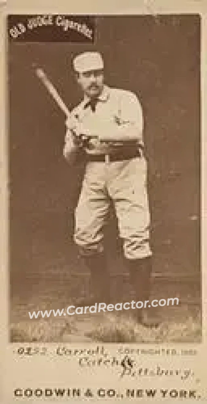 1887-90 Old Judge (N172) #NNO - Fred Carroll - Pittsburgh Alleghenys - Front