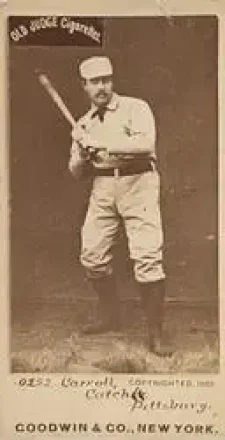 1887-90 Old Judge (N172) #NNO - Fred Carroll - Pittsburgh Alleghenys