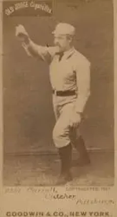 1887-90 Old Judge (N172) #NNO - Fred Carroll - Pittsburgh Alleghenys
