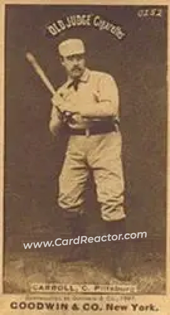 1887-90 Old Judge (N172) #NNO - Fred Carroll - Pittsburgh Alleghenys - Front