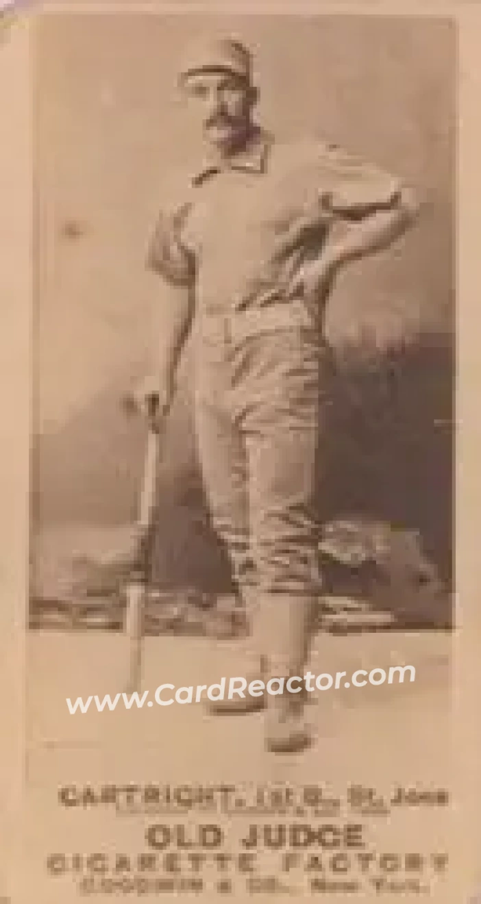 1887-90 Old Judge (N172) #NNO - Ed Cartwright - St. Joseph Clay Eaters