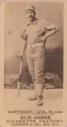 1887-90 Old Judge (N172) #NNO - Ed Cartwright - St. Joseph Clay Eaters