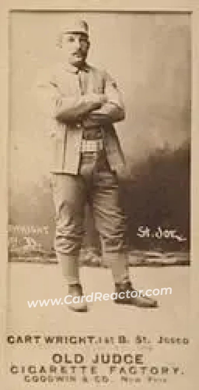 1887-90 Old Judge (N172) #NNO - Ed Cartwright - St. Joseph Clay Eaters