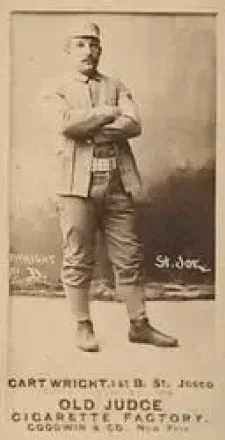 1887-90 Old Judge (N172) #NNO - Ed Cartwright - St. Joseph Clay Eaters