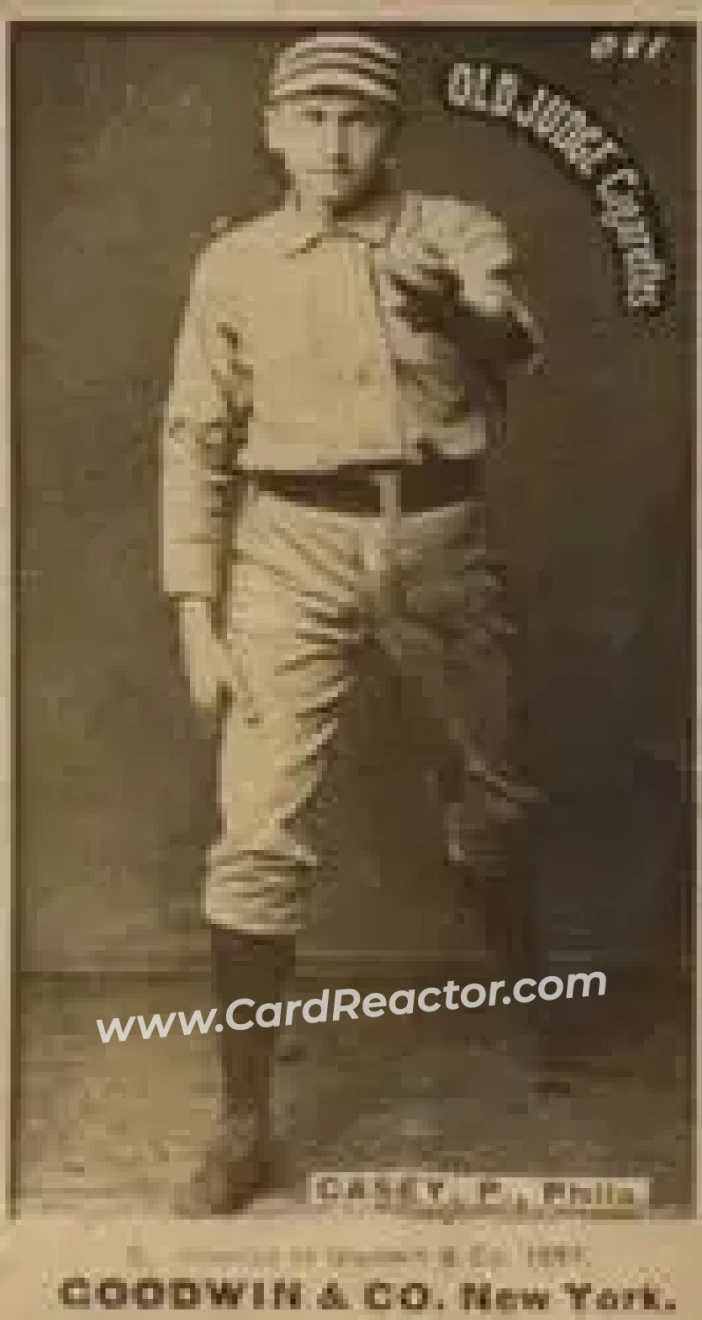 1887-90 Old Judge (N172) #NNO - Dan Casey - Philadelphia Quakers - Front 1887-90 Old Judge (N172) #NNO - Dan Casey - Philadelphia Quakers - Front
