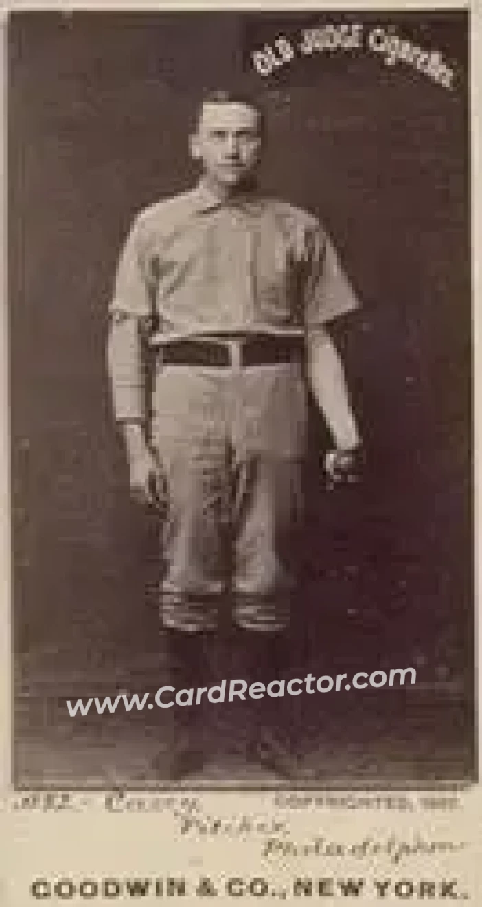 1887-90 Old Judge (N172) #NNO - Dan Casey - Philadelphia Quakers - Front 1887-90 Old Judge (N172) #NNO - Dan Casey - Philadelphia Quakers - Front