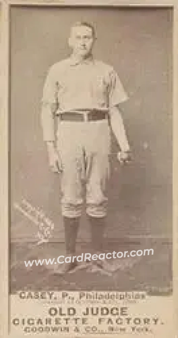 1887-90 Old Judge (N172) #NNO - Dan Casey - Philadelphia Quakers - Front 1887-90 Old Judge (N172) #NNO - Dan Casey - Philadelphia Quakers - Front