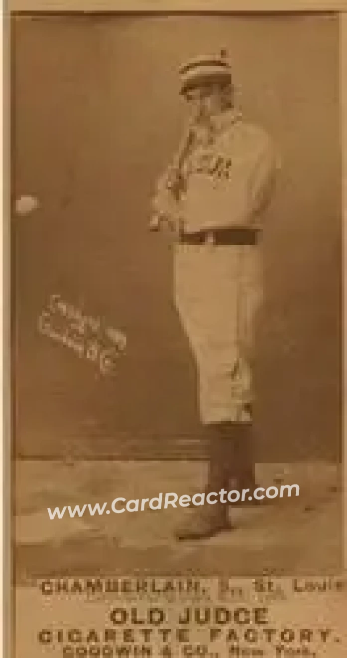 1887-90 Old Judge (N172) #NNO - Icebox Chamberlain - St. Louis Browns