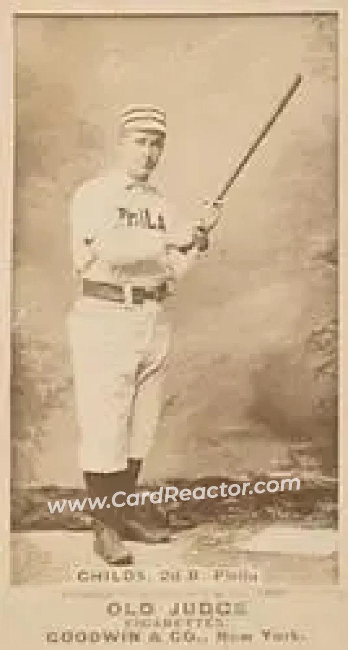 1887-90 Old Judge (N172) #NNO - Cupid Childs - Philadelphia Quakers