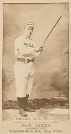 1887-90 Old Judge (N172) #NNO - Cupid Childs - Philadelphia Quakers 1887-90 Old Judge (N172) #NNO - Cupid Childs - Philadelphia Quakers