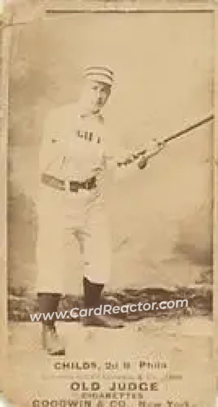 1887-90 Old Judge (N172) #NNO - Cupid Childs - Philadelphia Quakers