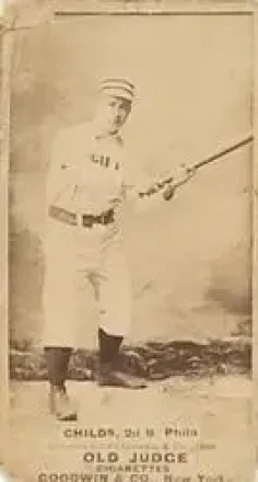 1887-90 Old Judge (N172) #NNO - Cupid Childs - Philadelphia Quakers 1887-90 Old Judge (N172) #NNO - Cupid Childs - Philadelphia Quakers