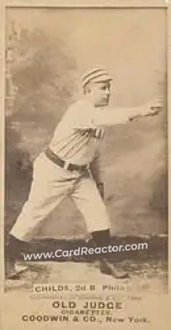 1887-90 Old Judge (N172) #NNO - Cupid Childs - Philadelphia Quakers