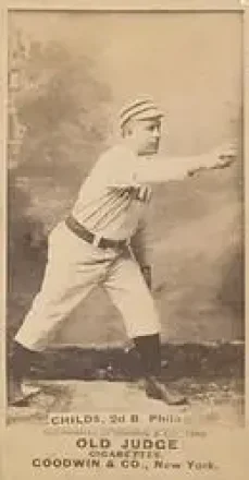1887-90 Old Judge (N172) #NNO - Cupid Childs - Philadelphia Quakers 1887-90 Old Judge (N172) #NNO - Cupid Childs - Philadelphia Quakers