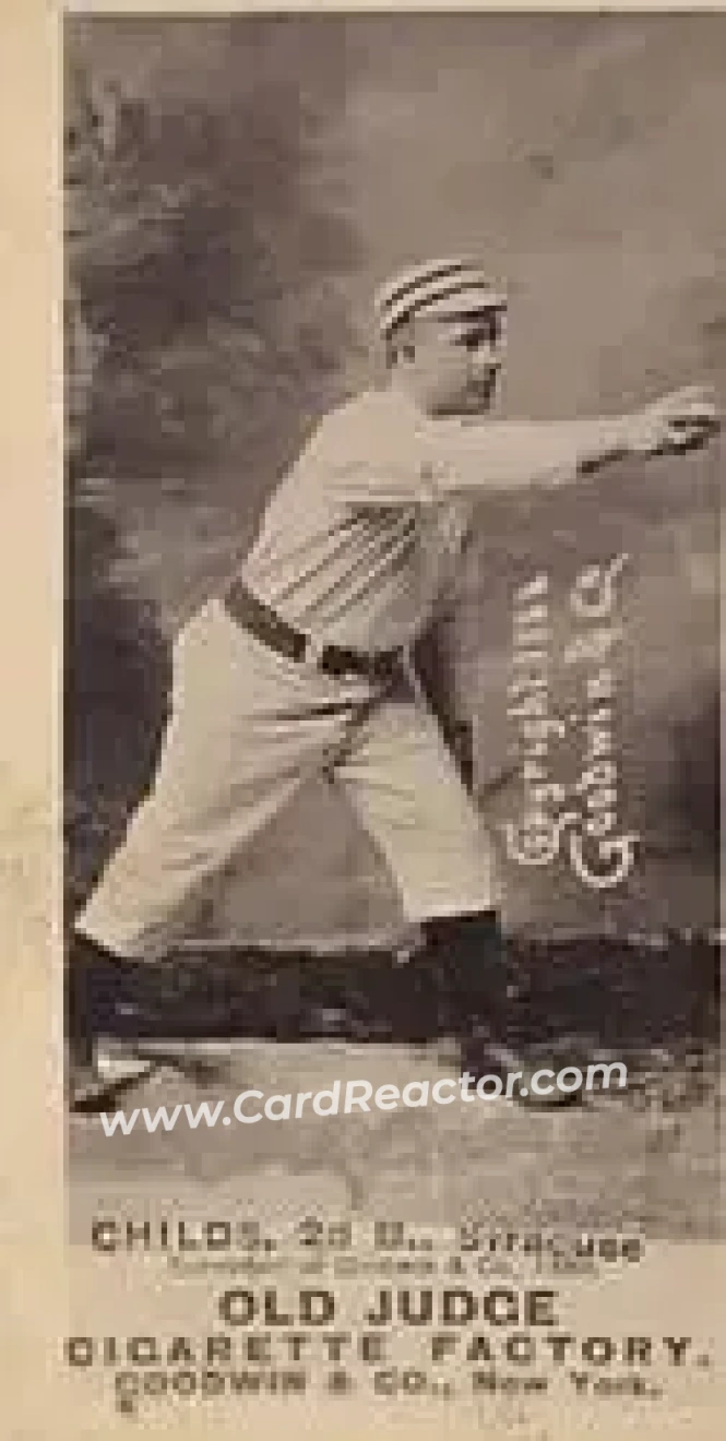 1887-90 Old Judge (N172) #NNO - Cupid Childs - Syracuse Stars