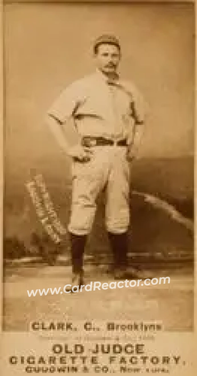 1887-90 Old Judge (N172) #NNO - Bob Clark - Brooklyn Bridegrooms