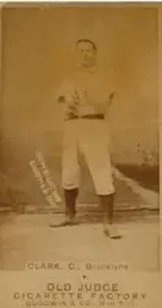1887-90 Old Judge (N172) #NNO - Bob Clark - Brooklyn Bridegrooms
